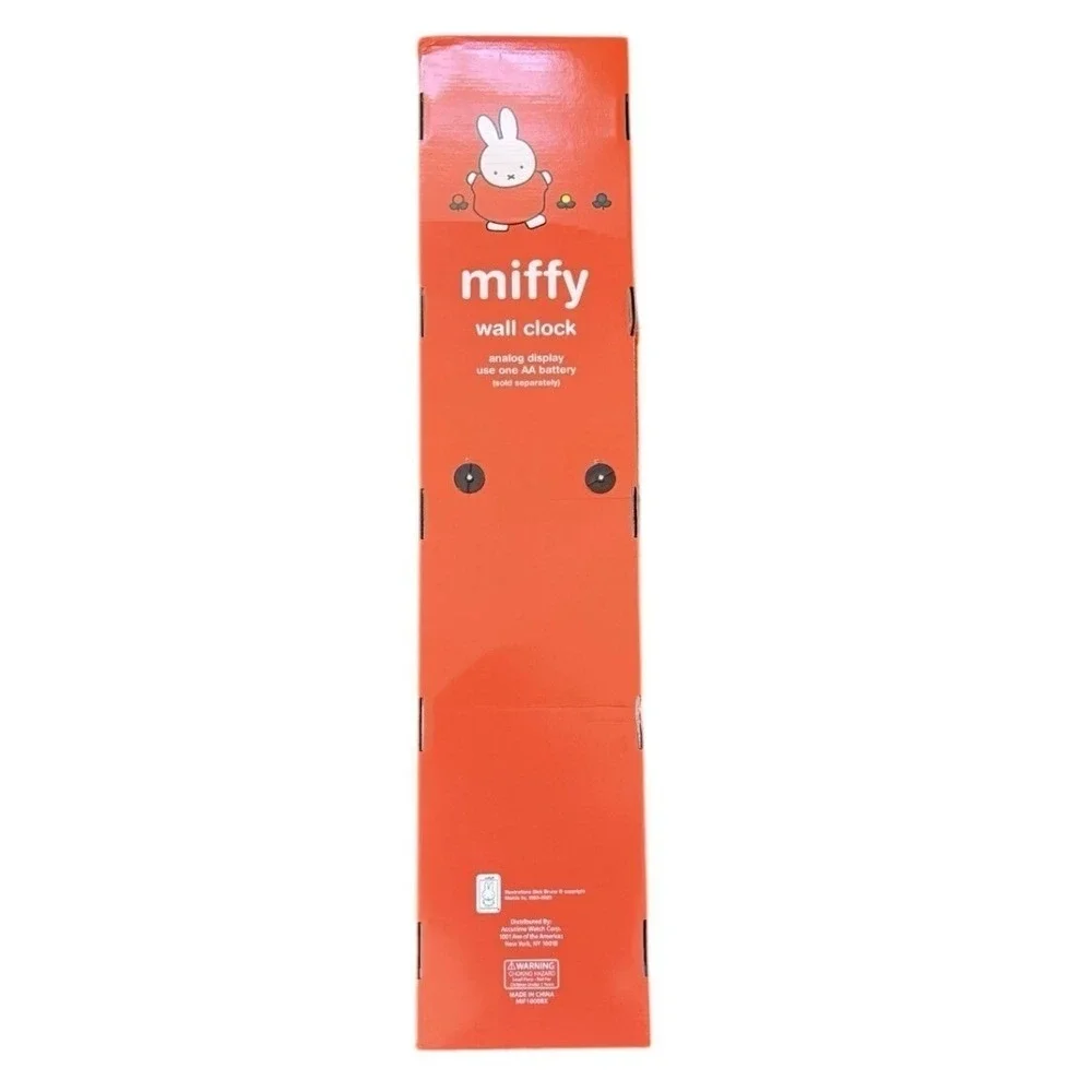 Miffy Wall Clock Oversized Wristwatch Style White Daisy Analog MF1000BX New